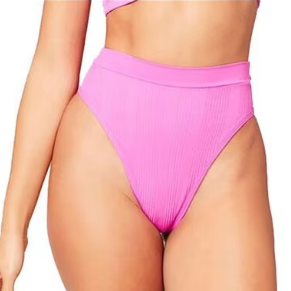 NWT L*Space Frenchi Pointelle Ribbed Bikini Bottom